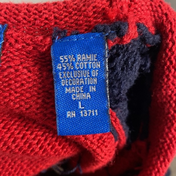 Karen Scott Sport Heavy Knot Memorial Independence Day 4th of July Bear Sweater - Picture 6 of 6